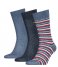 Tommy Hilfiger Sock Men Sock 3P Logo Giftbox Jeans (001)